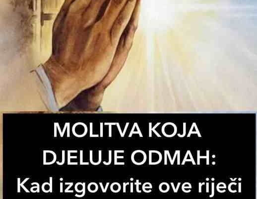 MOLITVA KOJA DJELUJE ODMAH: Kad izgovorite ove riječi dolazi veliki mir i zadovoljstvo