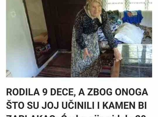RODILA 9 DECE, A ZBOG ONOGA ŠTO SU JOJ UČINILI I KAMEN BI ZAPLAKAO: Ćerku nije videla 20 godina i ne zna da li će IKAD