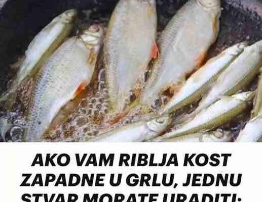 AKO VAM RIBLJA KOST ZAPADNE U GRLU, JEDNU STVAR MORATE URADITI: To će da vam SPASI ŽIVOT!
