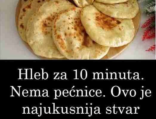 Hleb za 10 minuta. Nema pećnice. Ovo je najukusnija stvar koju sam ikada jeo.