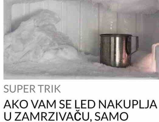 AKO VAM SE LED NAKUPLJA U ZAMRZIVAČU, SAMO UBACITE OVU NAMIRNICU: Nestaće kao rukom odnešen
