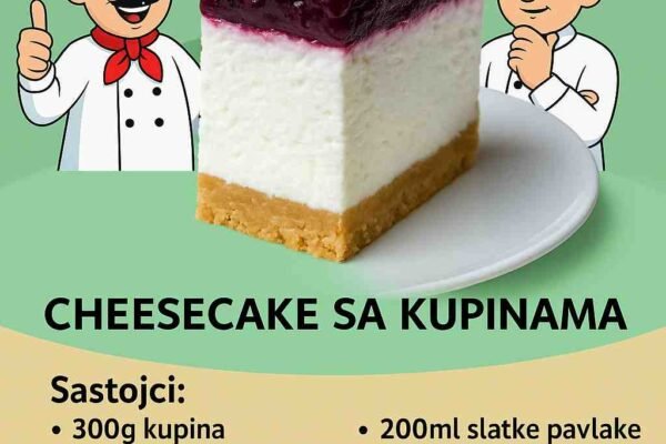 Cheesecake s kupinama – Lagan, kremast i neodoljiv