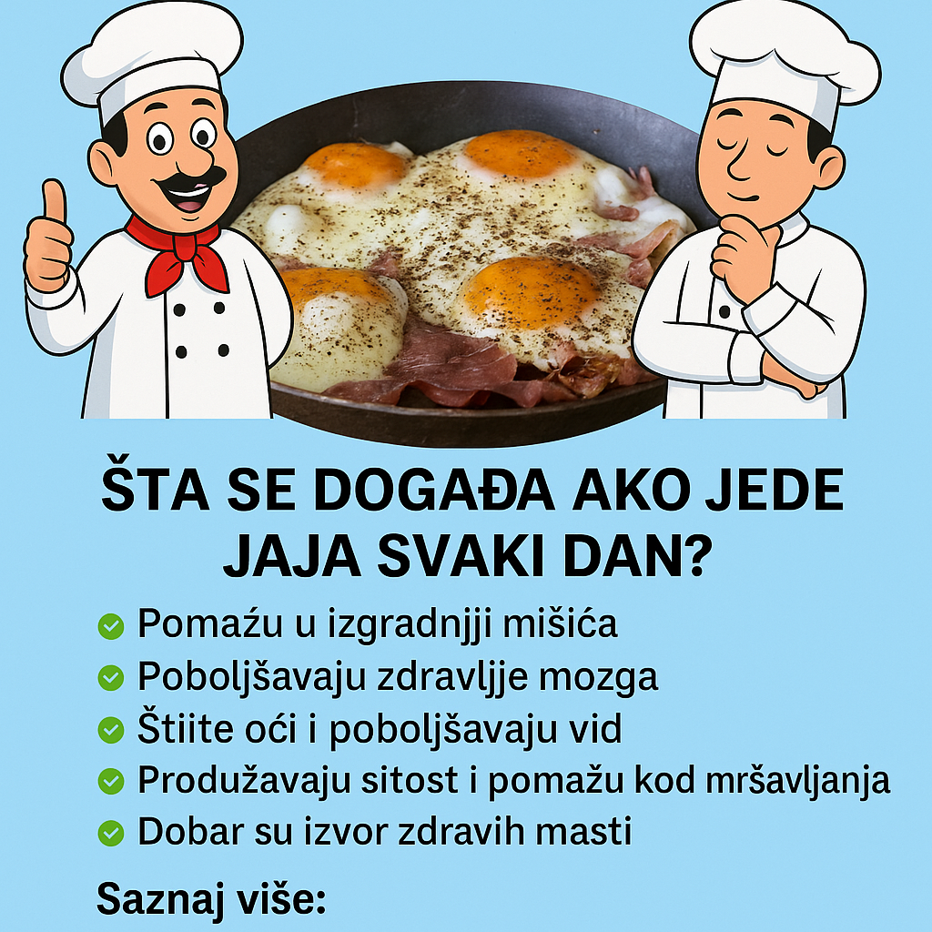 Svaki dan sam jela po 3 jaja dnevno, a nakon 7 dana osetila sam neverovatnu promenu: Evo šta se desilo mom organizmu