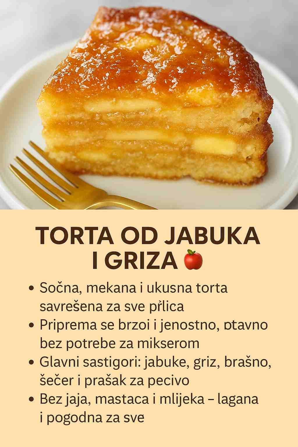 🍎✨ NEVJEROVATNA POSLASTICA OD JABUKA – Sočna, mirisna i topi se u ustima! 😋