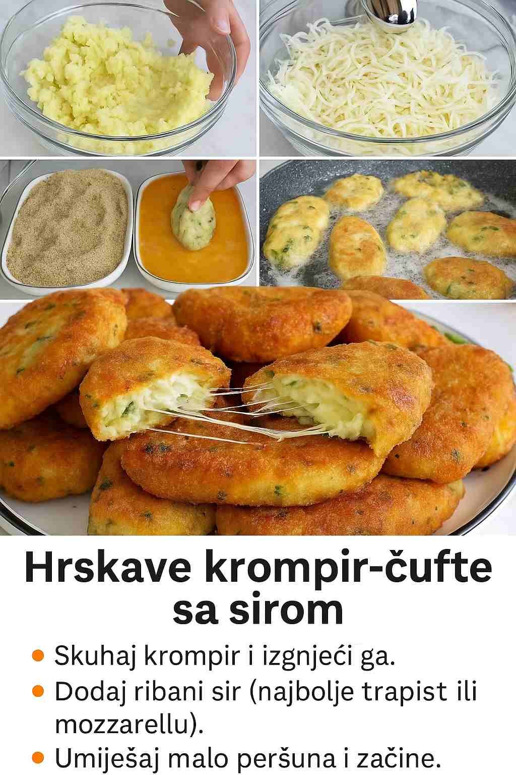 IMATE 4 KROMPIRA I MALO TOPLJENOG SIRA: Napravite najukusnije hrskave krokete…