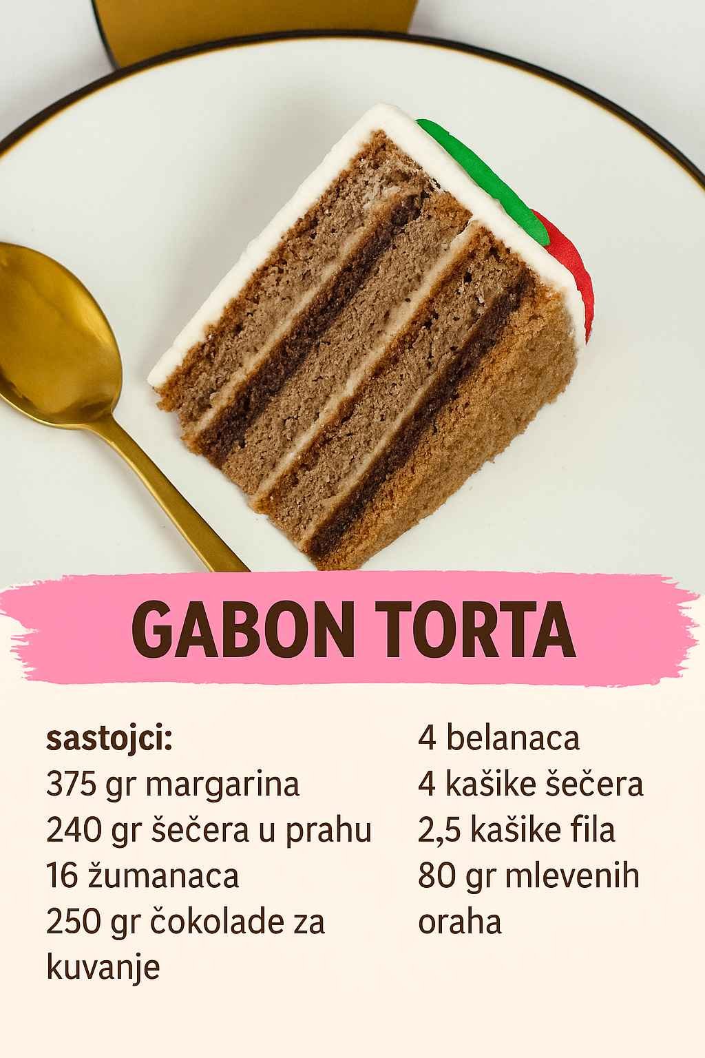 Najtraženiji recept ovog mjeseca – GABON torta!