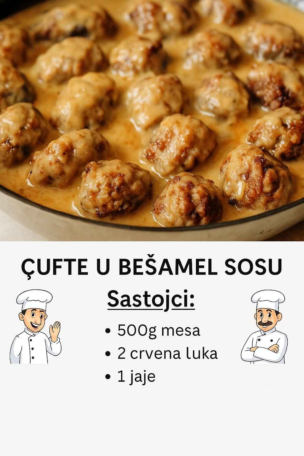 ĆUFTE U BEŠAMEL SOSU ZAPEČENE U RERNI: Nešto ovako dobro još niste probali!