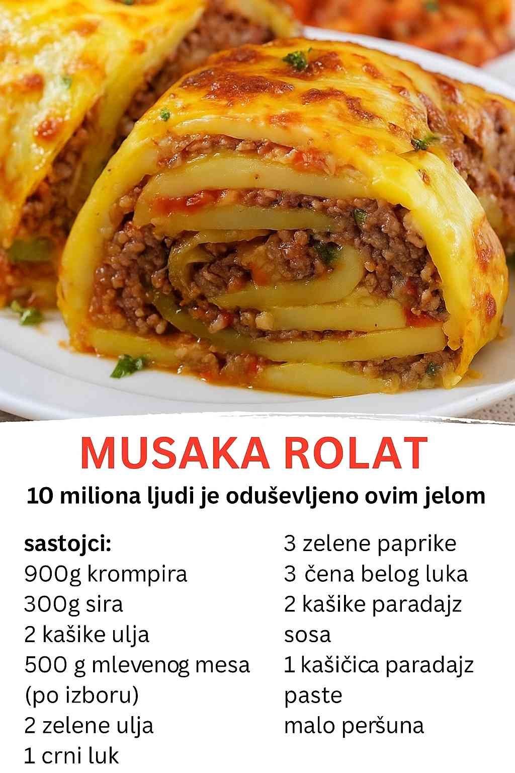 Musaka rolat koji je osvojio internet – Recept koji svi žele imati!
