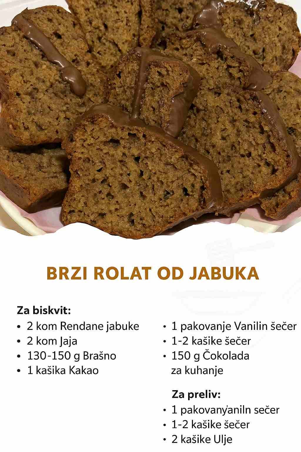 Brzi rolat od jabuka