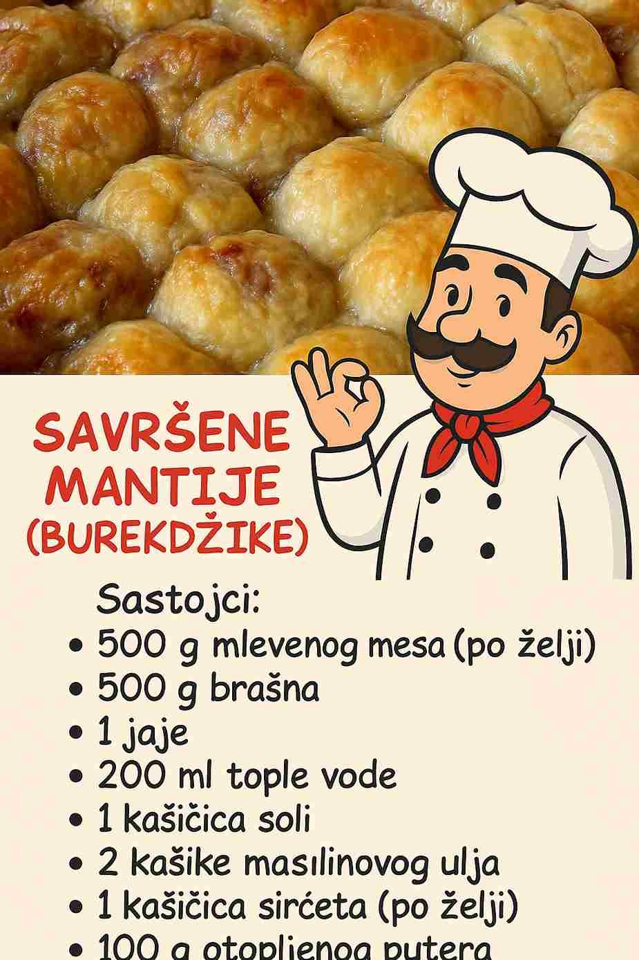Tradicionalni recept sa Balkana – Savršene Mantije (Burekdžike)