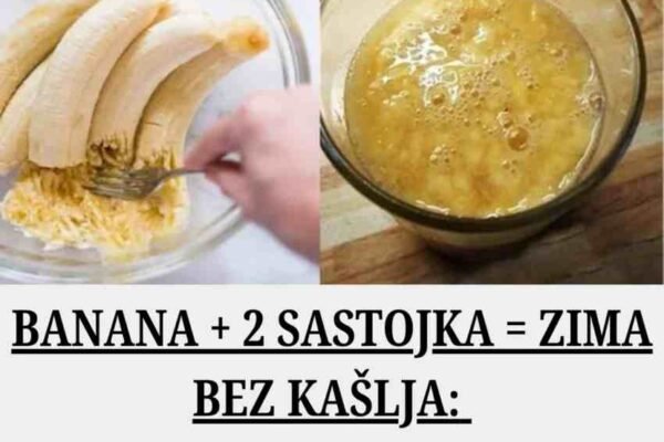 BANANA + 2 SASTOJKA = ZIMA BEZ KAŠLJA: Isprobajte ovaj jednostavan trik!