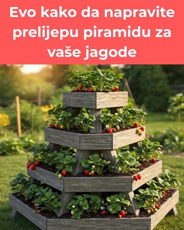 Svi će vam zavidjeti – Evo kako da napravite prelijepu piramidu za vaše jagode