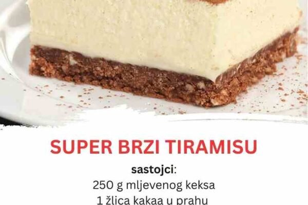 TIRAMISU GOTOV ZA MINUT: Ova brza poslastica se pravi i služi - u čaši