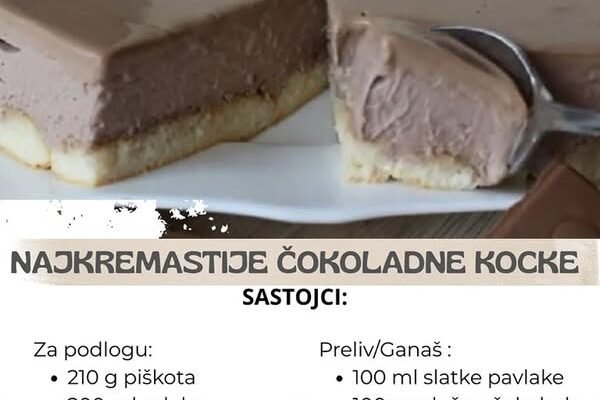 Najkremastije čokoladne kocke, gotove za 10 minuta: Tope se u ustima, a nema ukusnijih