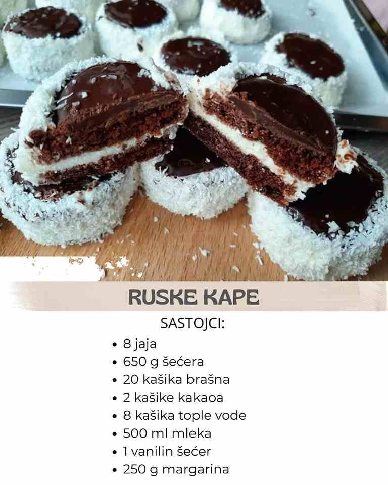 NAJBOLJI RECEPT ZA RUSKE KAPE: Danima ostaju sveže, sočne i mekane