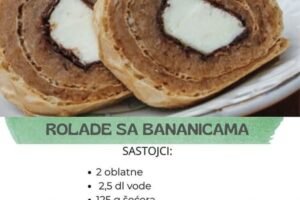 Rolade s bananicama – Jednostavan, brz i veoma ukusan kolač