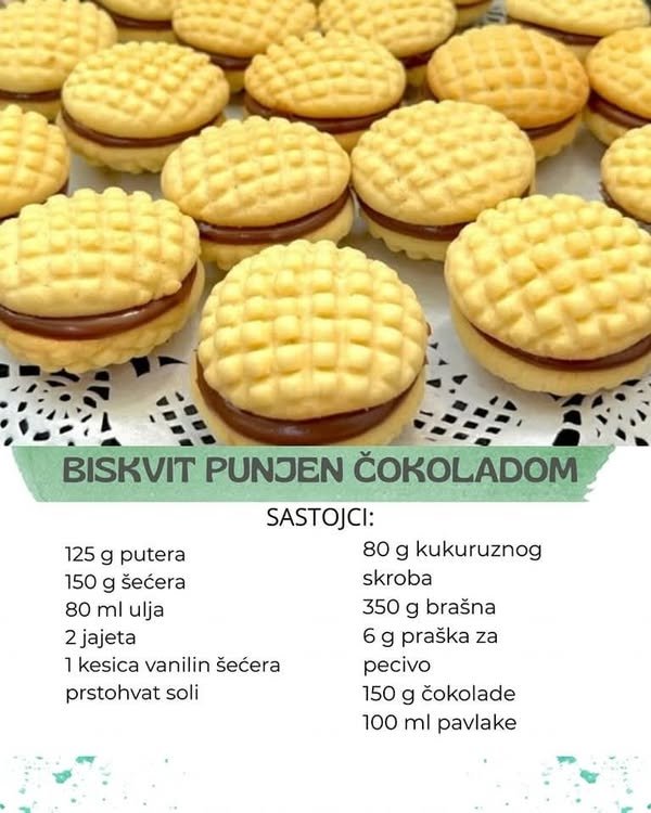 Biskvit punjen čokoladom – Poslastica koja postaje još ukusnija kad odstoji