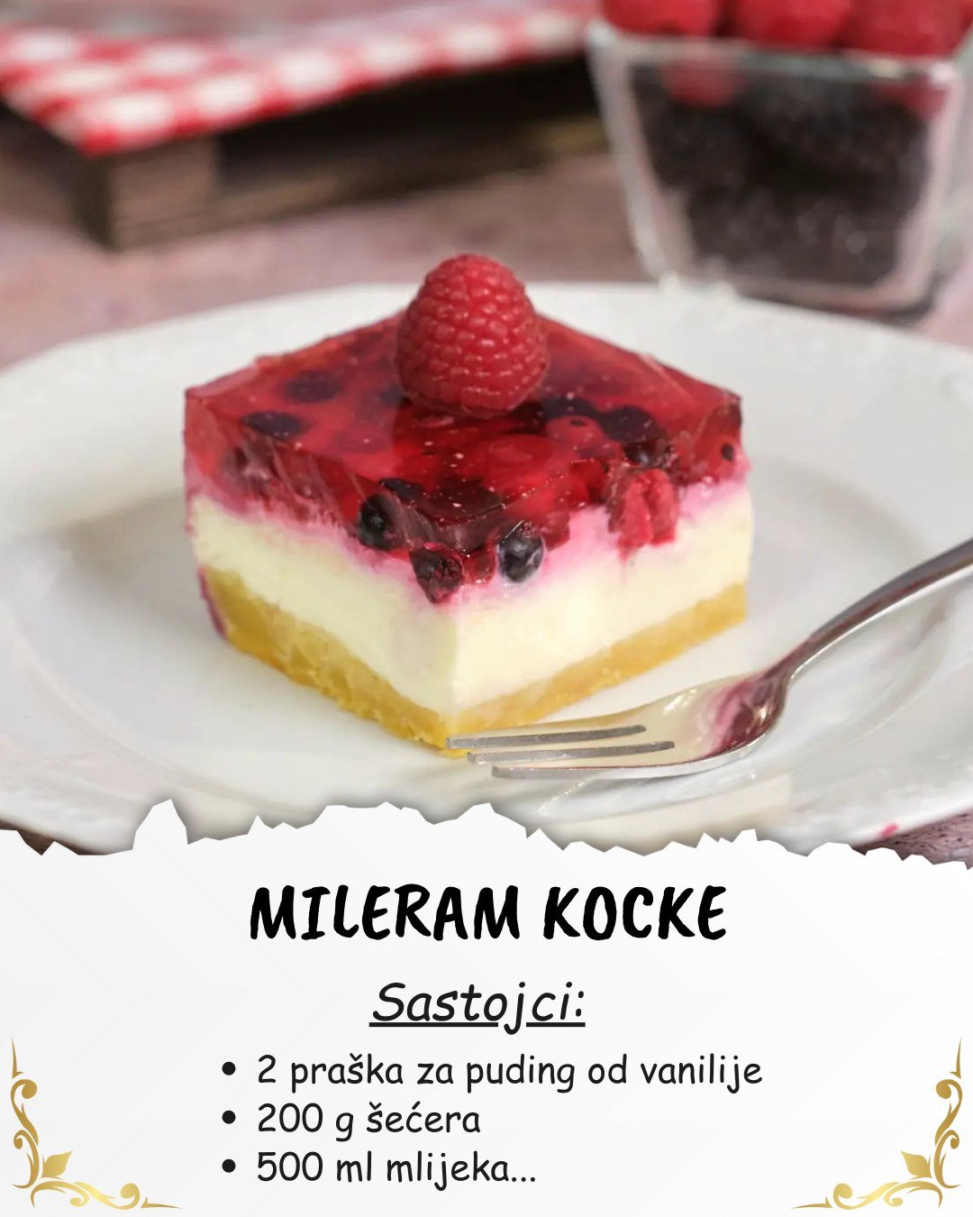 Mileram kocke – savršeni kolač sa šumskim voćem