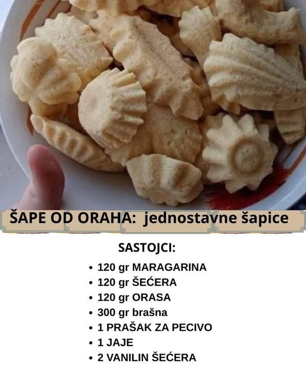 ŠAPE OD ORAHA – jako, jako fine i jednostavne šapice OBOŽAVAT ĆETE IH