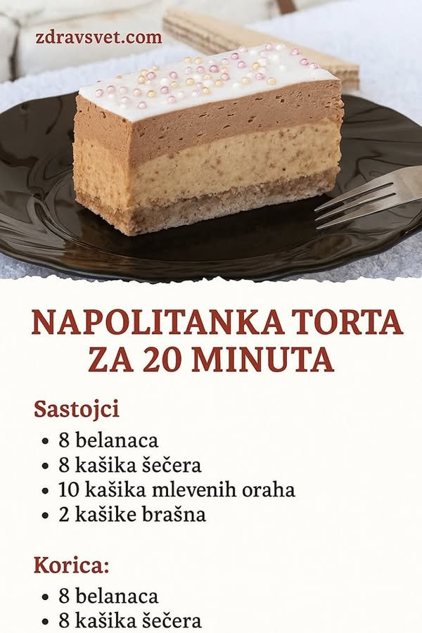 NAPOLITANKA TORTA ZA 20 MINUTA! BRZO I JEDNOSTAVNO!