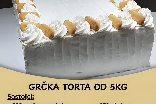Grčka torta od 5 kilograma! Idealna za svečane trenutke!