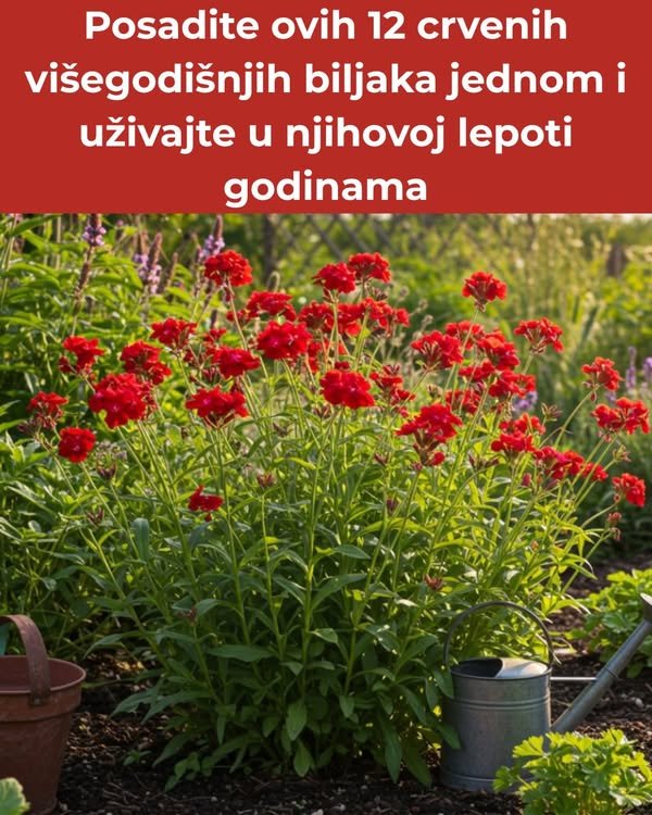 Posadite ovih 12 crvenih višegodišnjih biljaka jednom i uživajte u njihovoj lepoti godinama