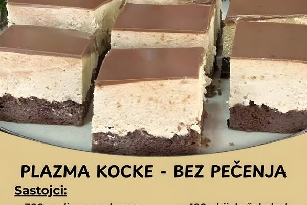 PLAZMA KOCKE – Savršen domaći kolač bez pečenja!