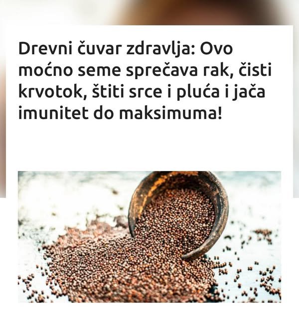 Drevni čuvar zdravlja: Ovo moćno seme sprečava rak, čisti krvotok, štiti srce i pluća i jača imunitet do maksimuma!