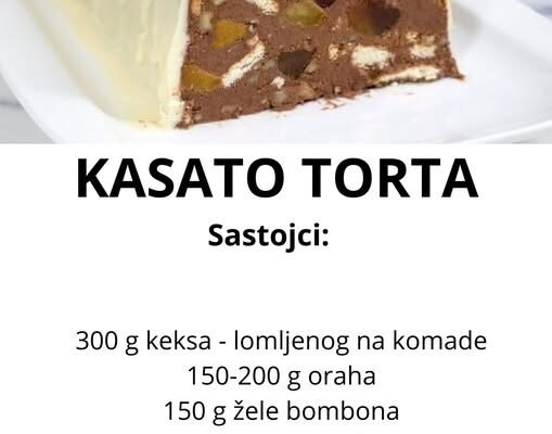 Kasato torta bez pecenja