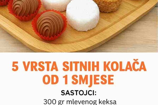 5 vrsta sitnih brzih kolača od 1 smjese koje svako može da napravi