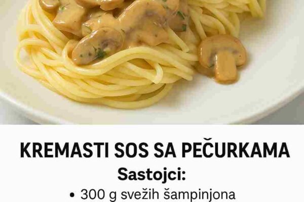 Neodoljiv dodatak uz piletinu ili testeninu – Kremasti sos sa pečurkama