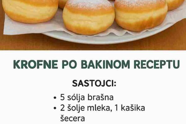 Domaće Krofne po starom Bakinom receptu: Mekane kao duša, brzo se prave, a još brže nestanu sa stola