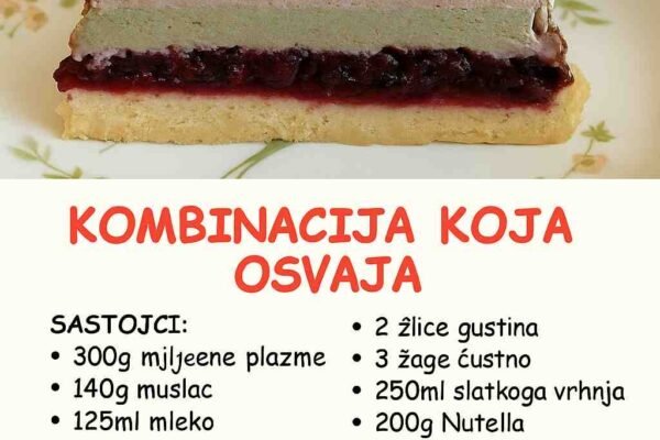 Kombinacija šumskog voća, pistacija i Nutelle koja oduševljava!