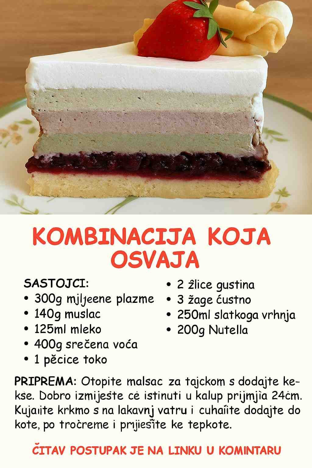 Kombinacija šumskog voća, pistacija i Nutelle koja oduševljava!