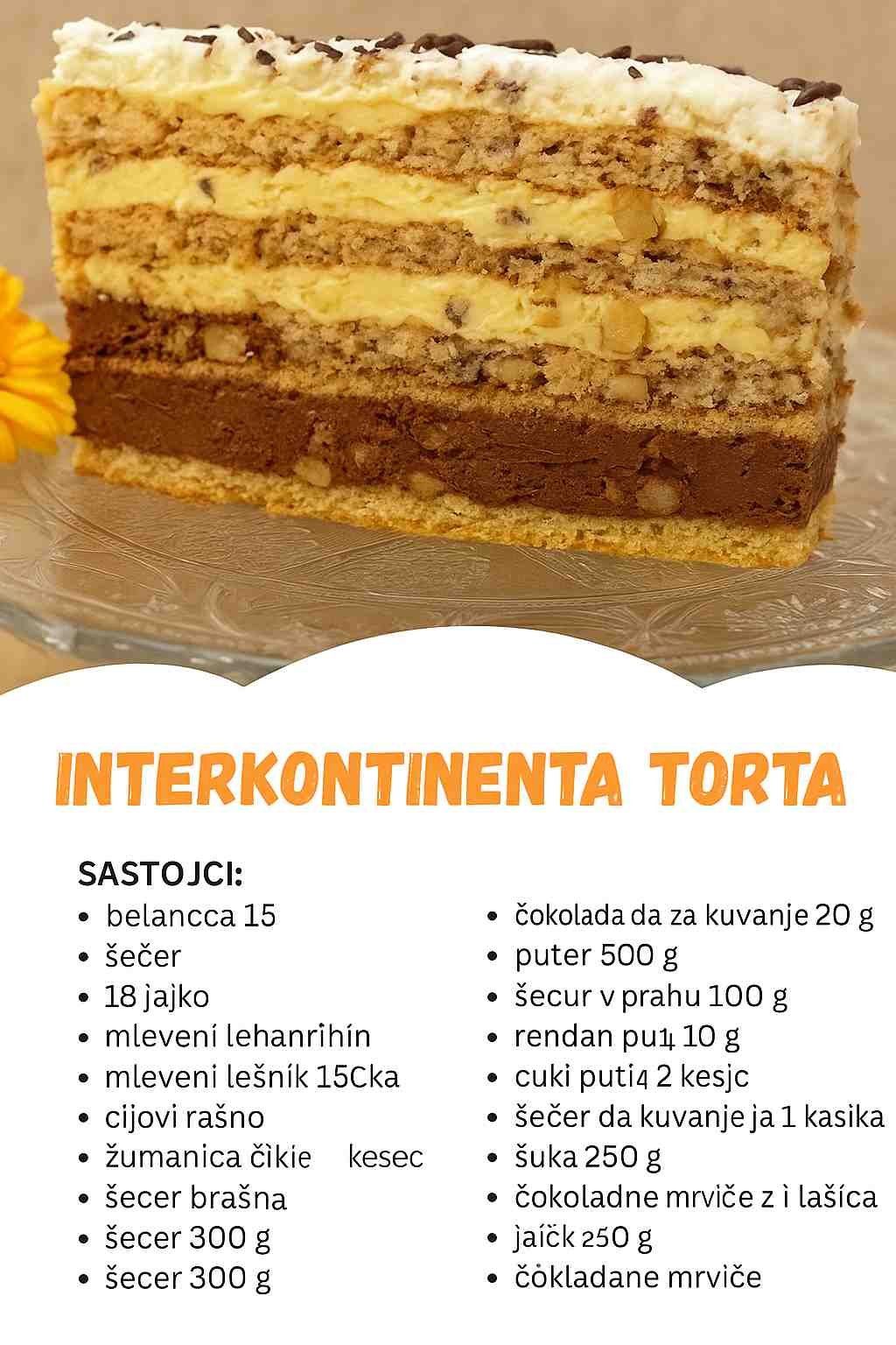 Interkontinental torta – Najbolja poslastica ikada!