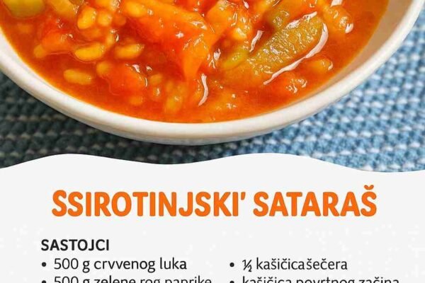 Najukusniji recept za LJETNI SATARAŠ