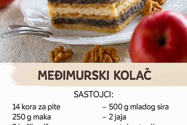 MEĐIMURSKA GIBANICA: Kolač koji ćete obožavati