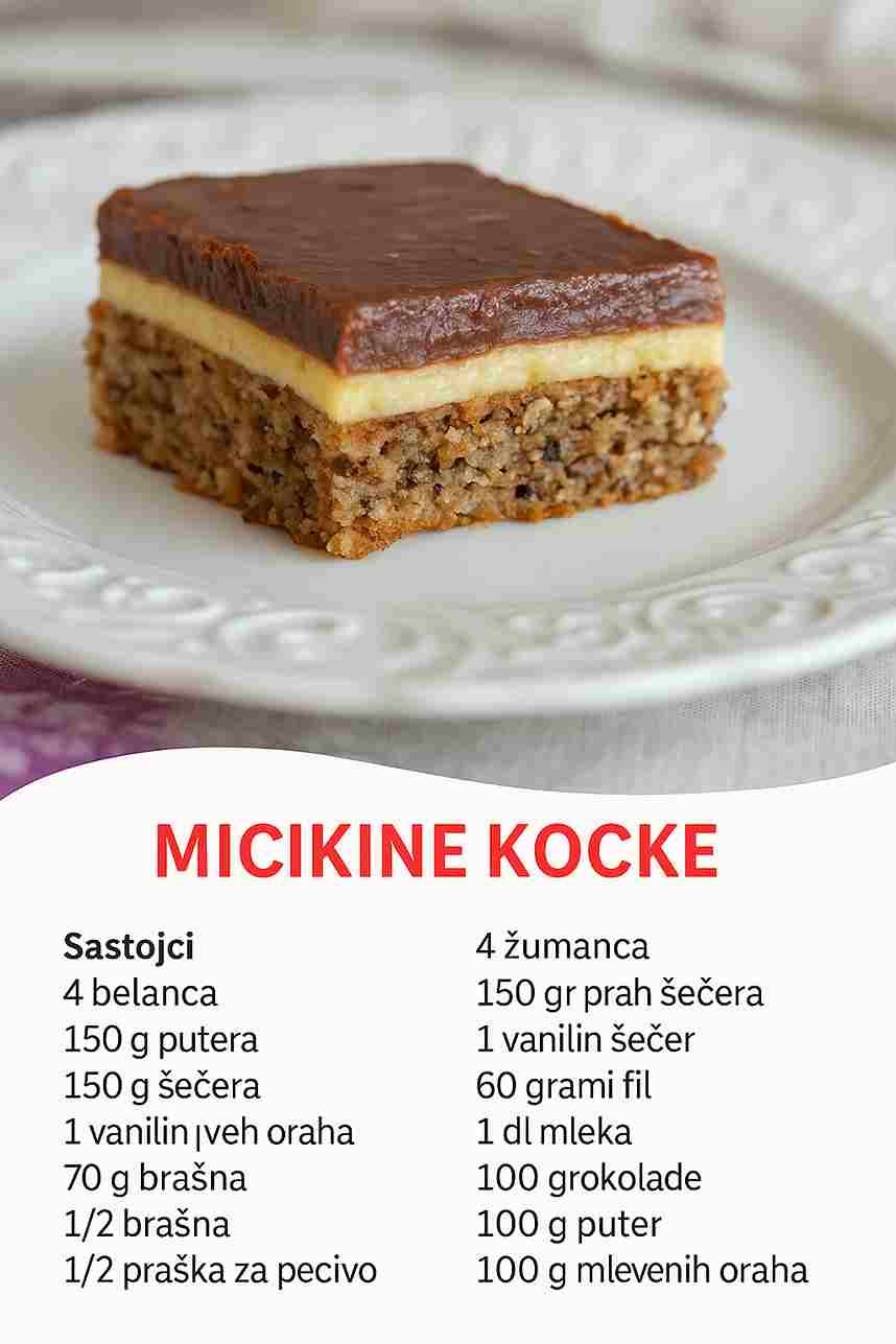 Micikine kocke – Savršen spoj oraha i čokolade!