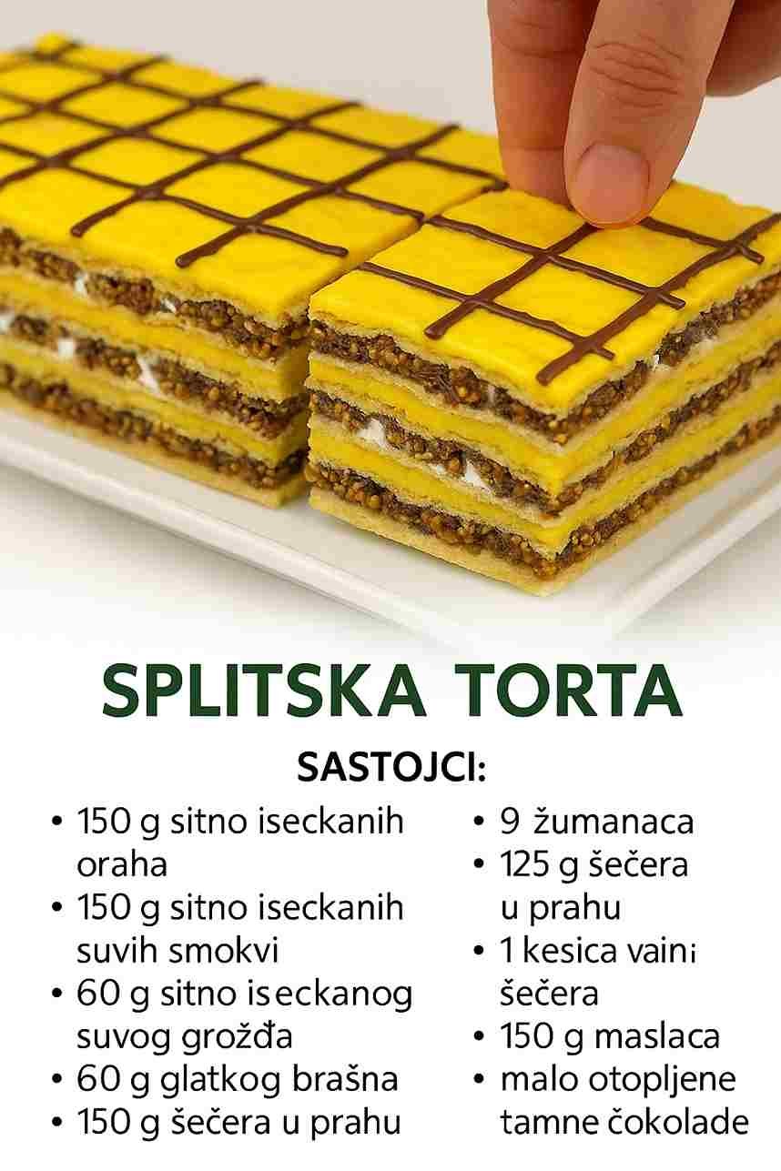 Splitska torta, tradicionalni dalmatinski recept: Pravi dragulj na svečanoj trpezi, poslastica kakvoj nema ravne