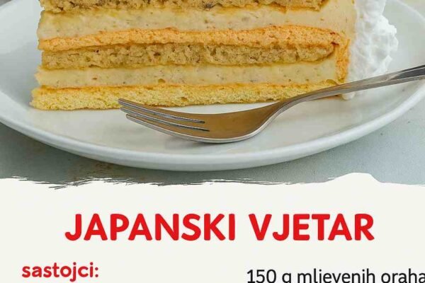 Japanski vetar – Torta koja osvajaju svojim laganim teksturama i bogatstvom ukusa