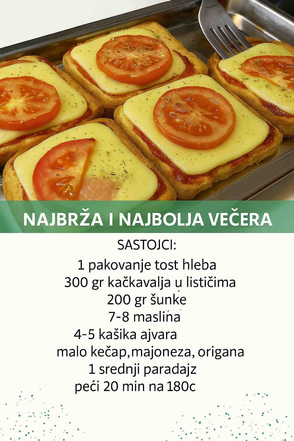 TRI DANA ZAREDOM SAM JE PRAVILA: Njbrža i najbolja večera, idealna čak i za početike