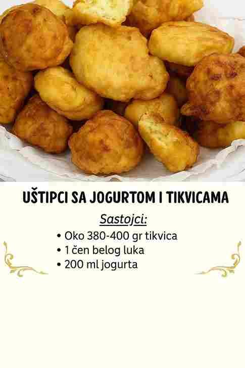 Uštipci sa jogurtom i tikvicama!