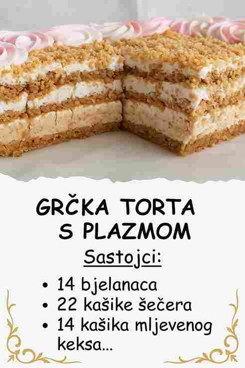 Neodoljiva GRČKA TORTA s plazmom, cokoladom i orasima