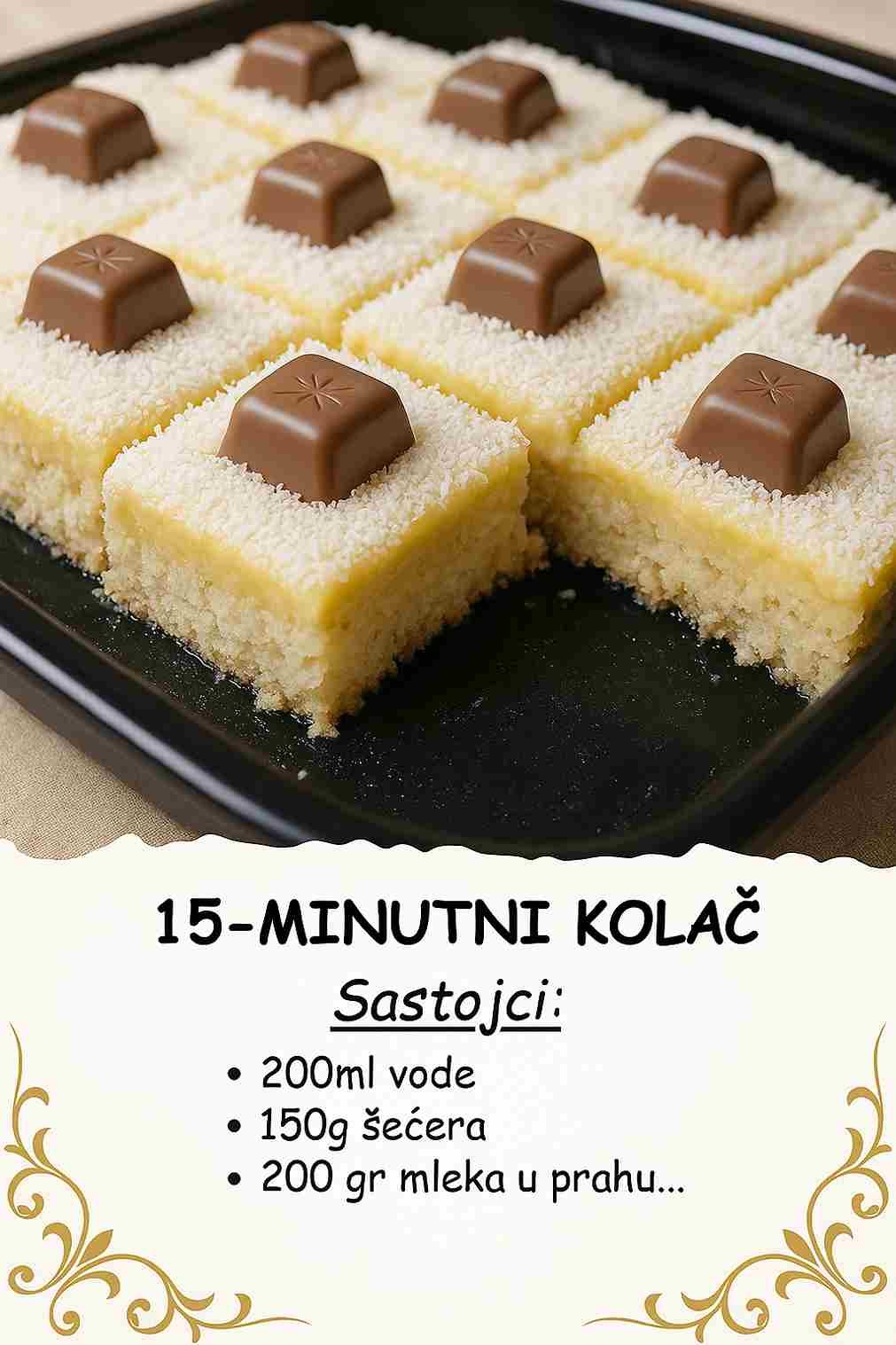 15-minutni kolač: Recept koji će vam svi tražiti! VIDEO