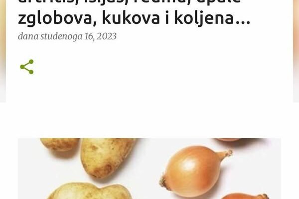 “IZVLAČI” OBOLJENJA IZ ČITAVOG TIJELA: Lijek je za artritis, išijas, reumu, upale zglobova, kukova i koljena…