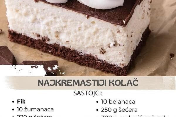 NEMA KREMASTIJEG KOLAČA OD OVOG: Topi se u ustima, a gotov je za 20 minuta