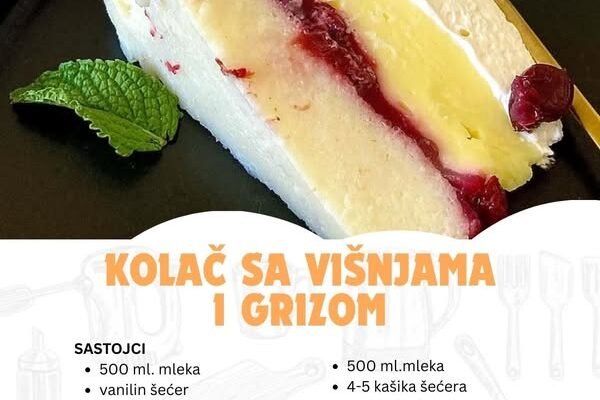 Letnji kolač sa višnjama i grizom – Bez puno truda, a pun pogodak!