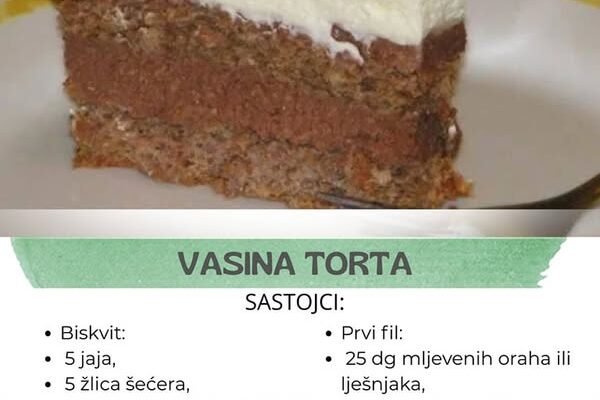 VASINA TORTA: Omiljeni desert po receptu starom više od 100 godina