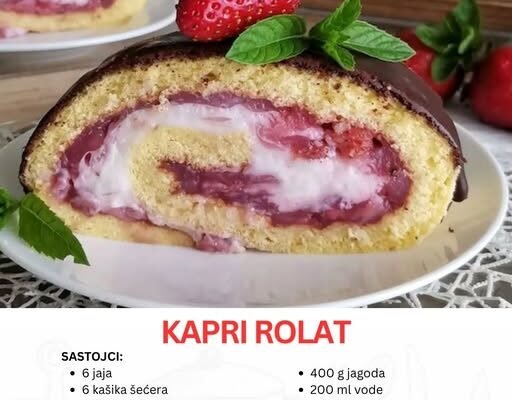 KAPRI ROLAT pravi letnji kolač koji osvježava – Zadovoljstvo na prvi zalogajKAPRI ROLAT pravi letnji kolač koji osvježava – Zadovoljstvo na prvi zalogaj KAPRI ROLAT pravi letnji kolač koji osvježava – Zadovoljstvo na prvi zalogaj
