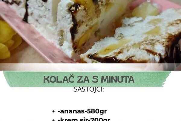Kolač za 5 minuta! Zdravo, brzo i ukusno – svi traže recept, SAMO 3 SASTOJKA